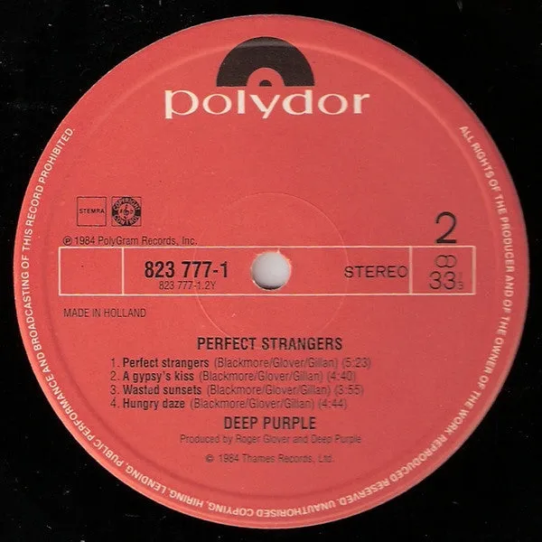 Deep Purple ~ Perfect Strangers