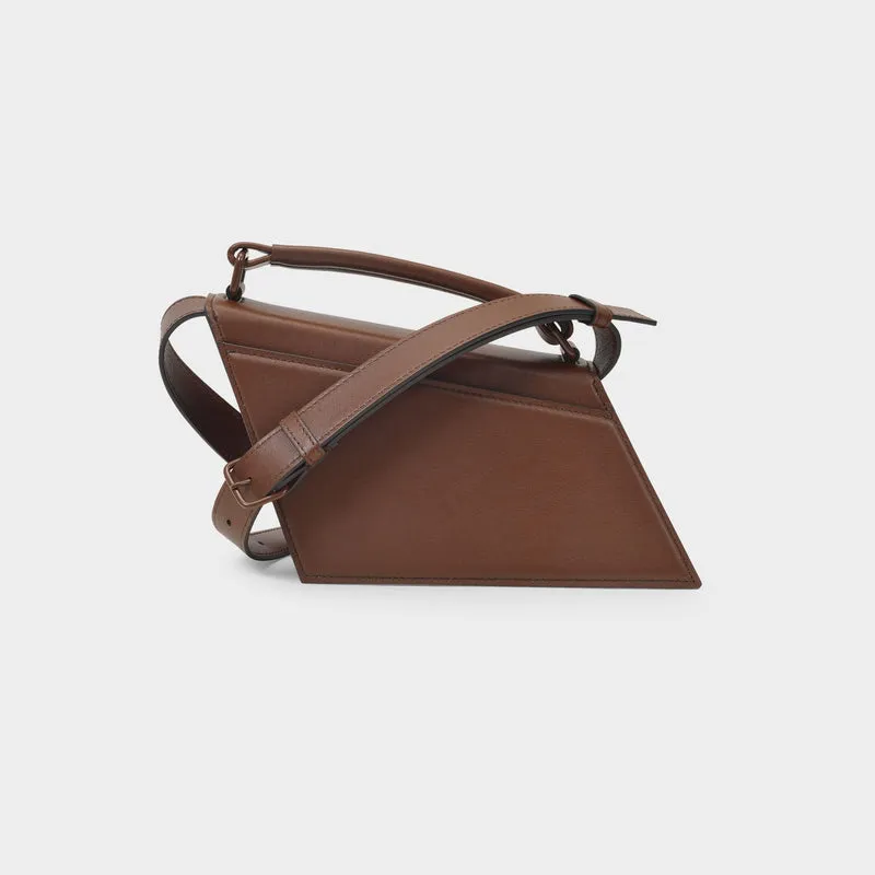 Distorted Bag in Brown Leather