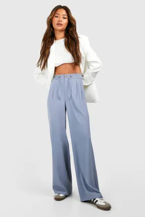 Drawcord Waist Fluid Wide Leg Pants