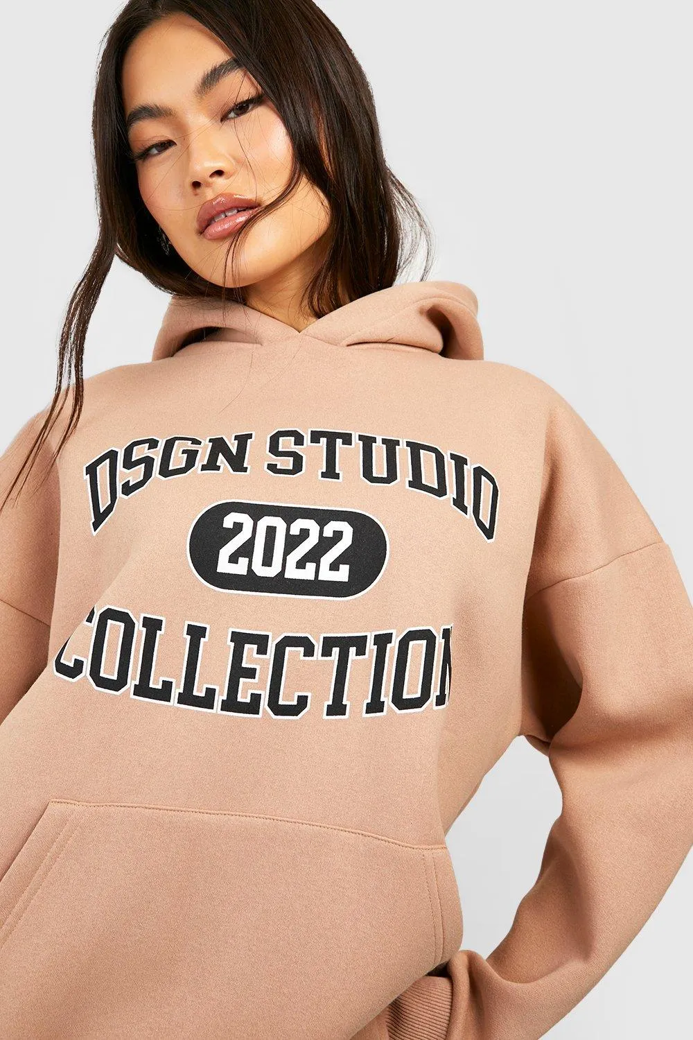 Dsgn Studio Collegiate Applique Oversized Hoodie