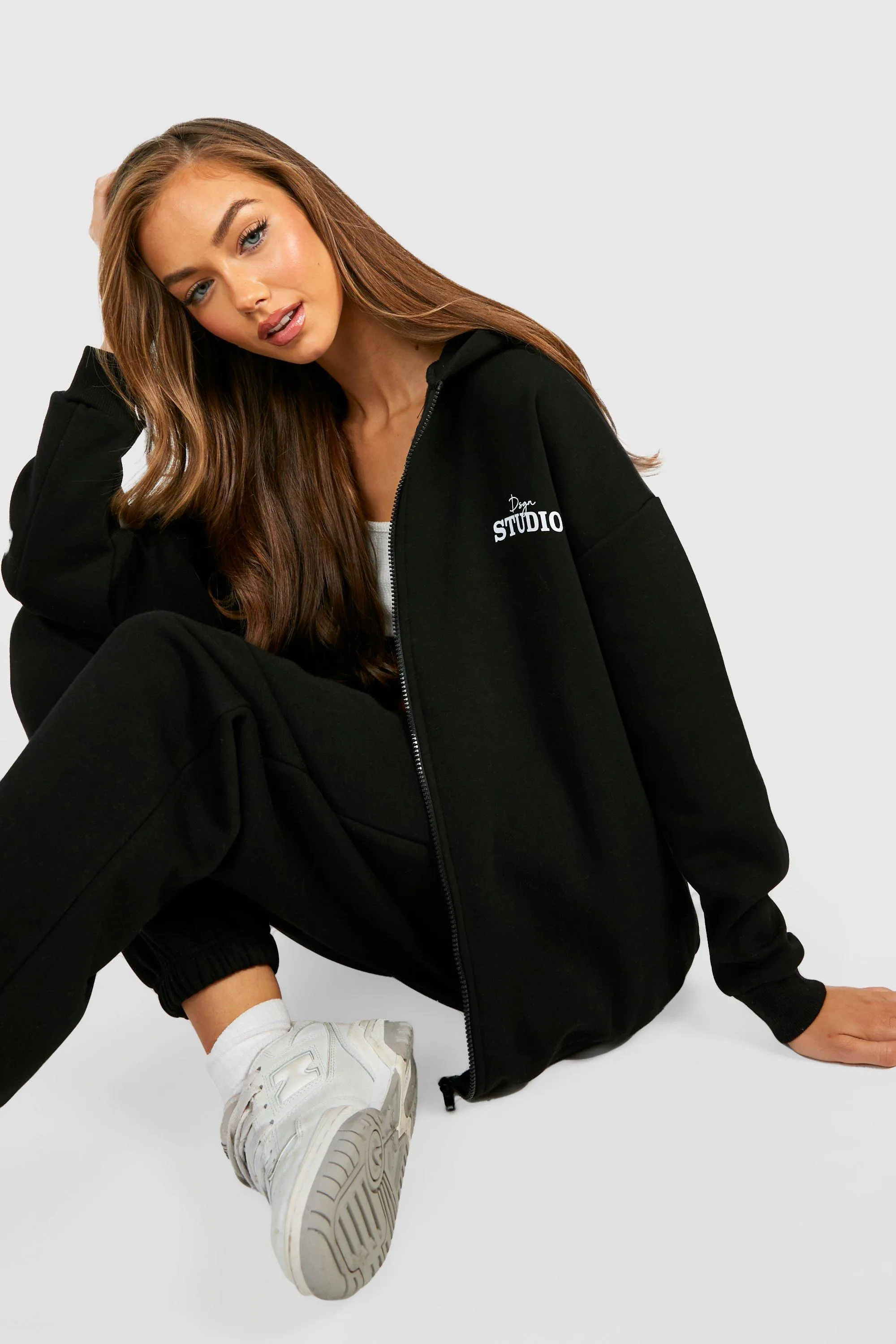 Dsgn Studio Oversized Zip Through Hoodie