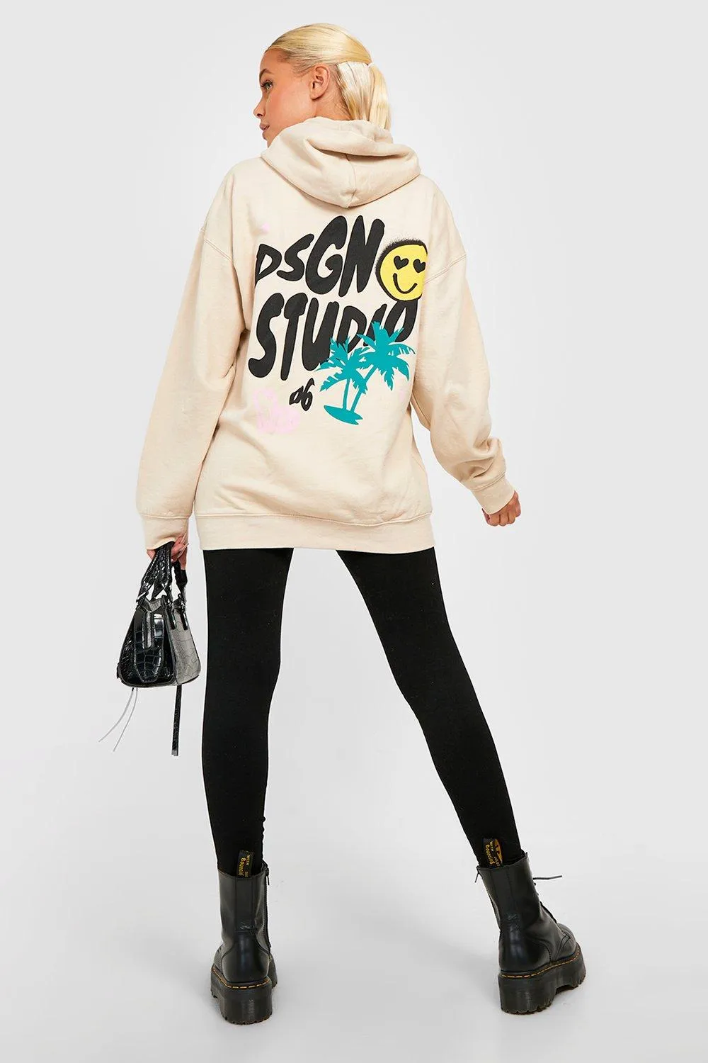 Dsgn Studio Slogan Back Print Hoodie