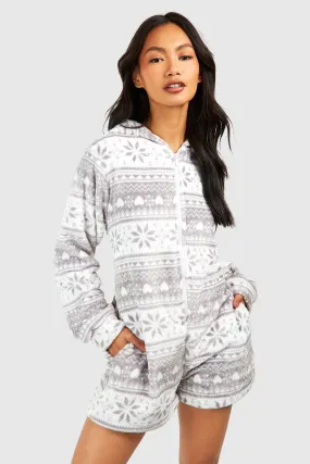 Fairisle Fleece Romper