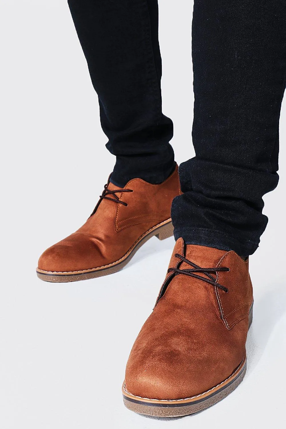 Faux Suede Desert Shoe