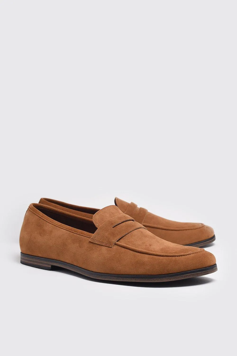 Faux Suede Saddle Loafer