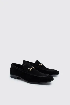 Faux Suede Snaffle Loafer