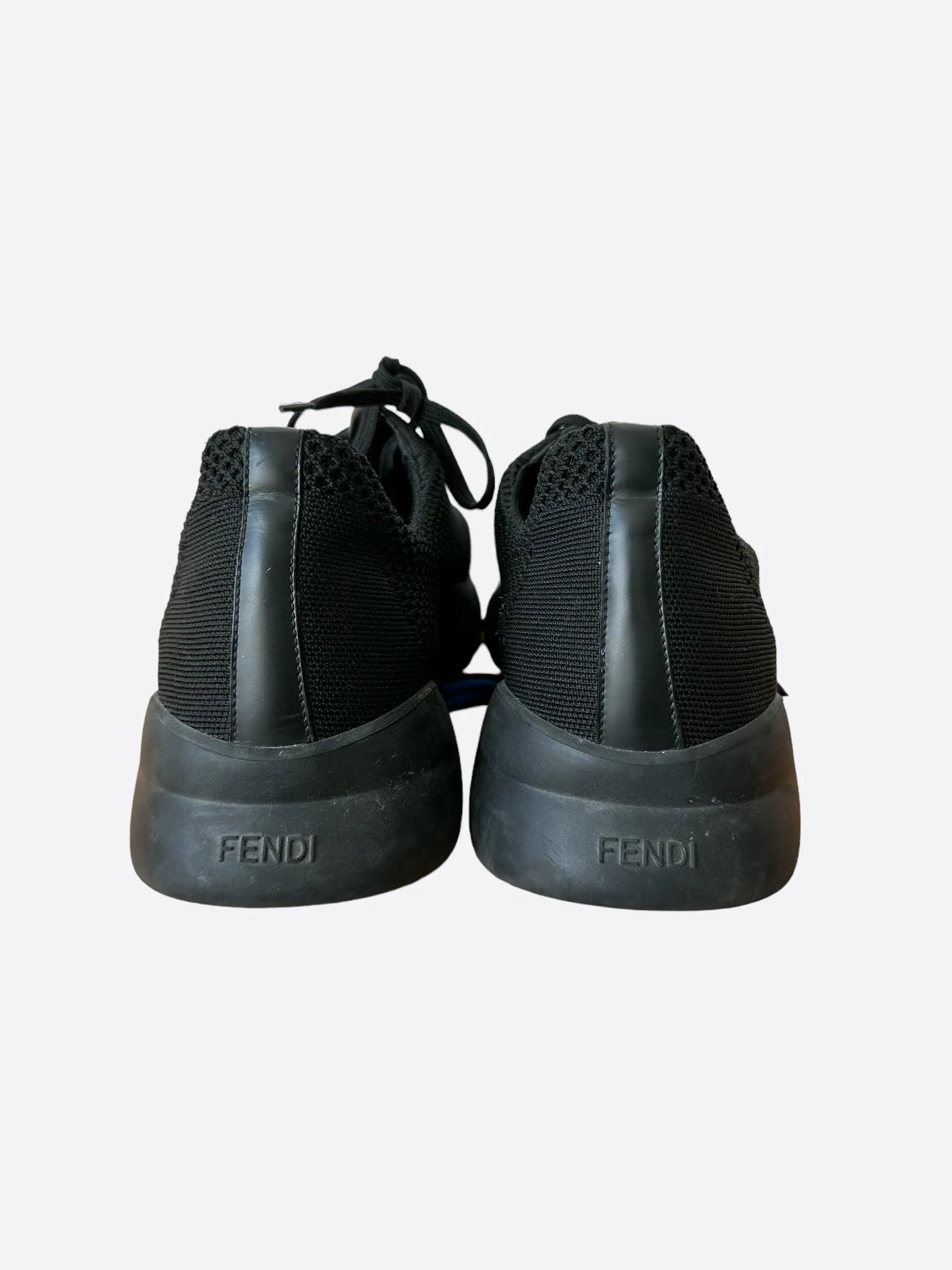 Fendi Black Bug Eyes Knit Sneakers