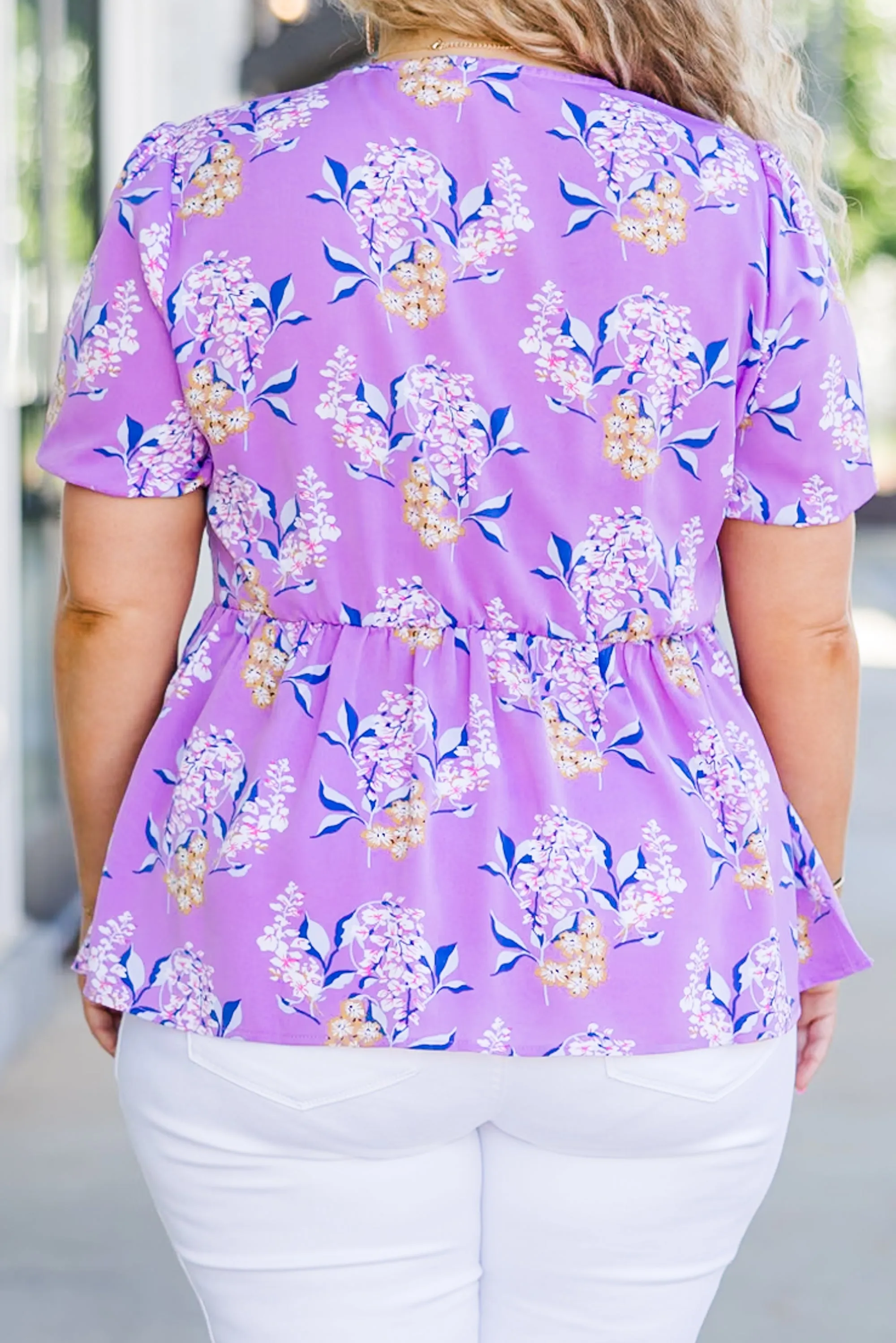 Flowers For Days Top, Purple