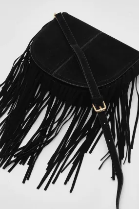 Fringed Over The Shoulder Saddle Bag