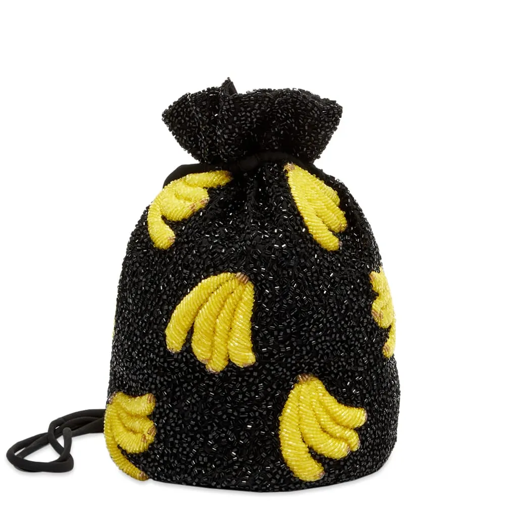 GANNI Beaded Banana BagBlack