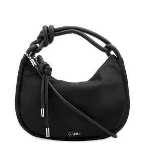 GANNI Nylon Knot BagBlack