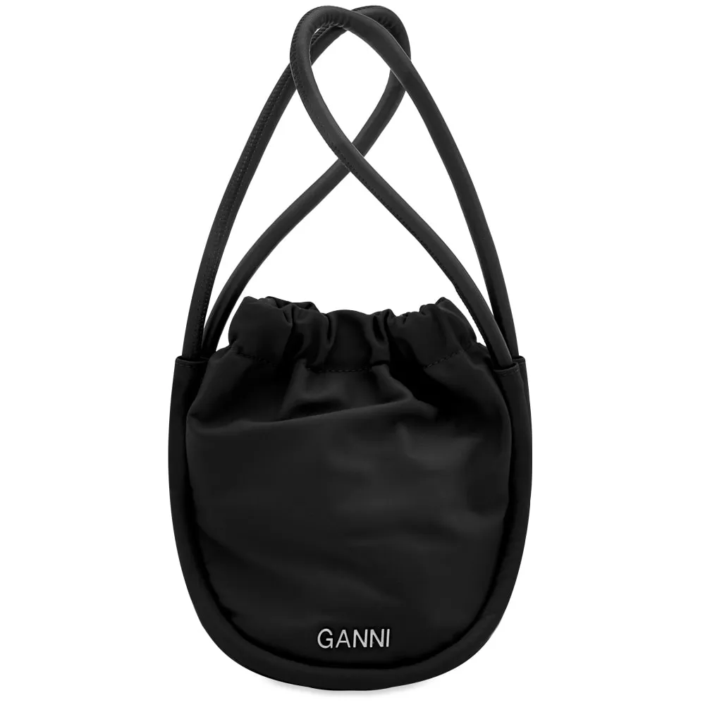 GANNI Nylon Small Pouch BagBlack