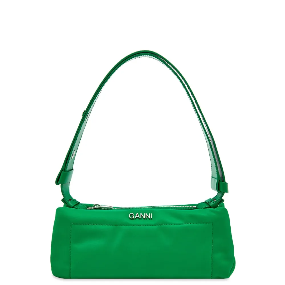 GANNI Pillow Baguette BagKelly Green