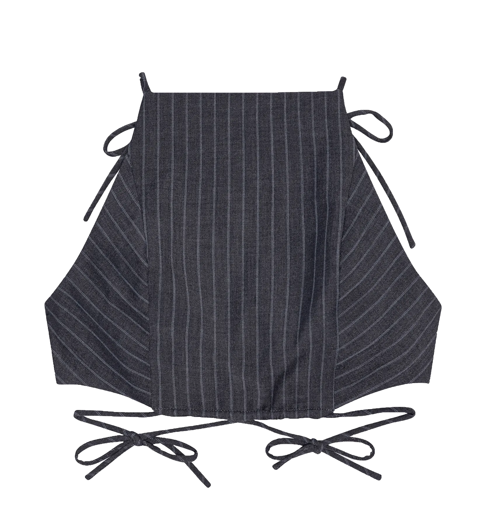 GANNI Pinstripe String Top