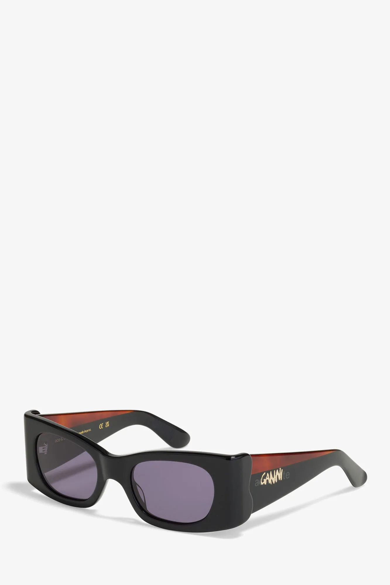 GANNI x Ace & Tate Black Kayla Sunglasses