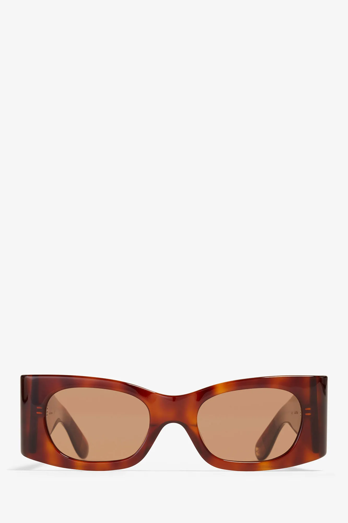 GANNI x Ace & Tate Tiger's Eye Kayla Sunglasses