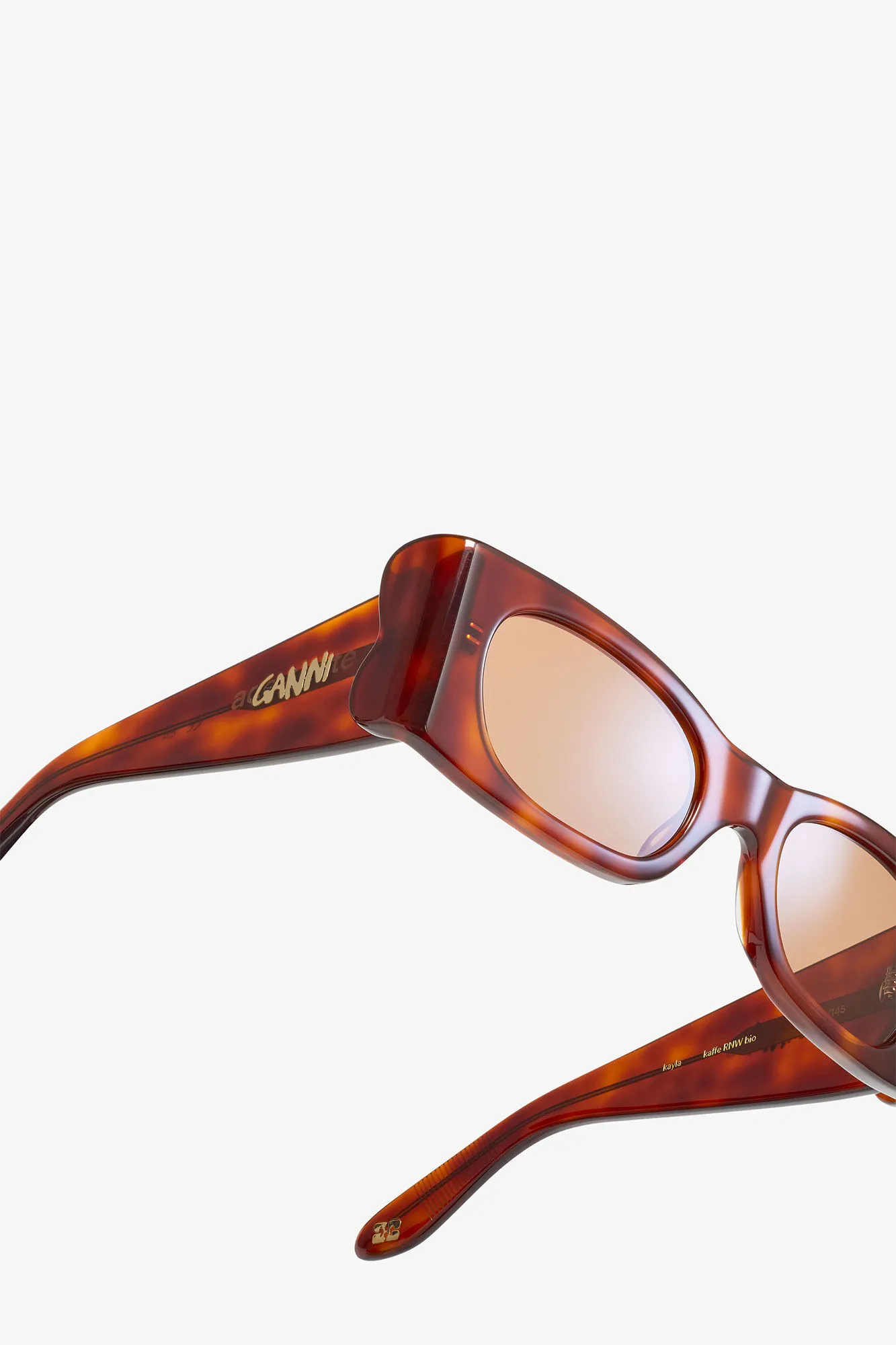 GANNI x Ace & Tate Tiger's Eye Kayla Sunglasses