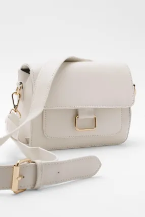 Gold Buckle Detail Cross Body Bag