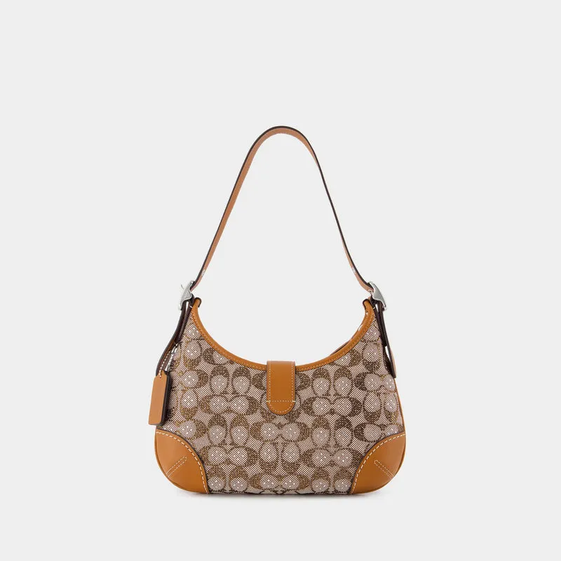 Hamptons Hobo Bag - Coach - Canvas - Brown