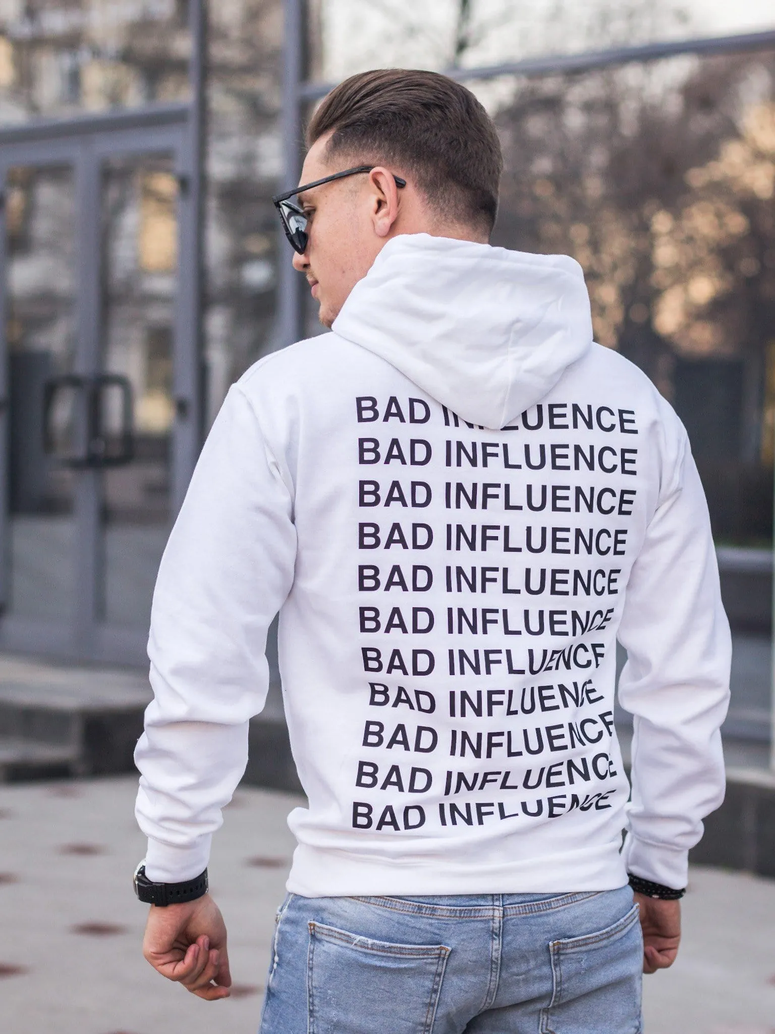 Hanorac Bad Influence White