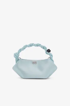 Icy Blue Satin Mini GANNI Bou Bag