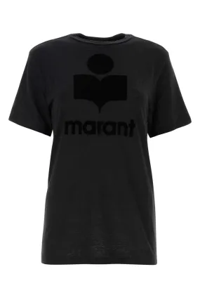 Isabel Marant Etoile Black Linen Zewel T Shirt