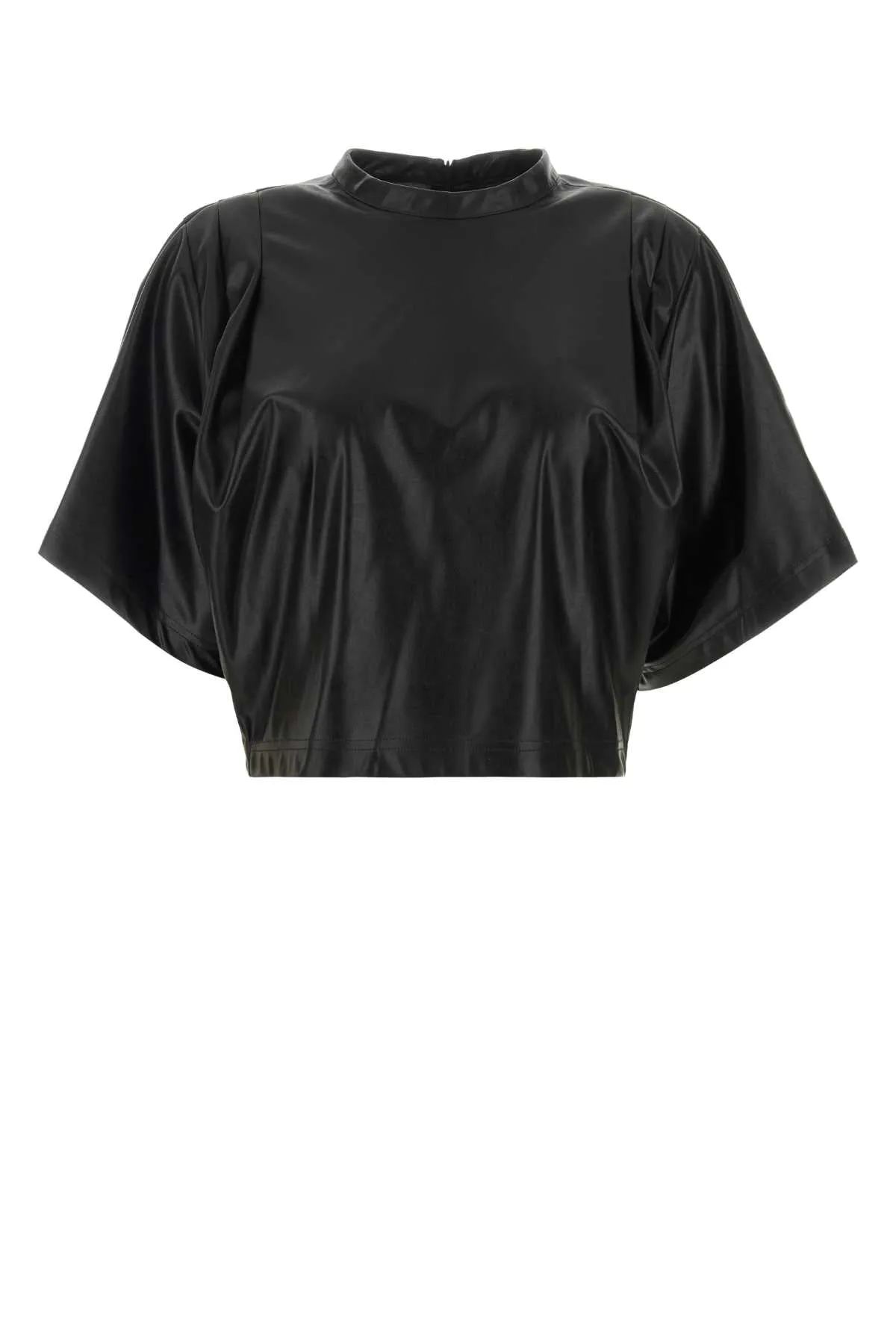 Isabel Marant Etoile Black Synthetic Leather Brooky T Shirt