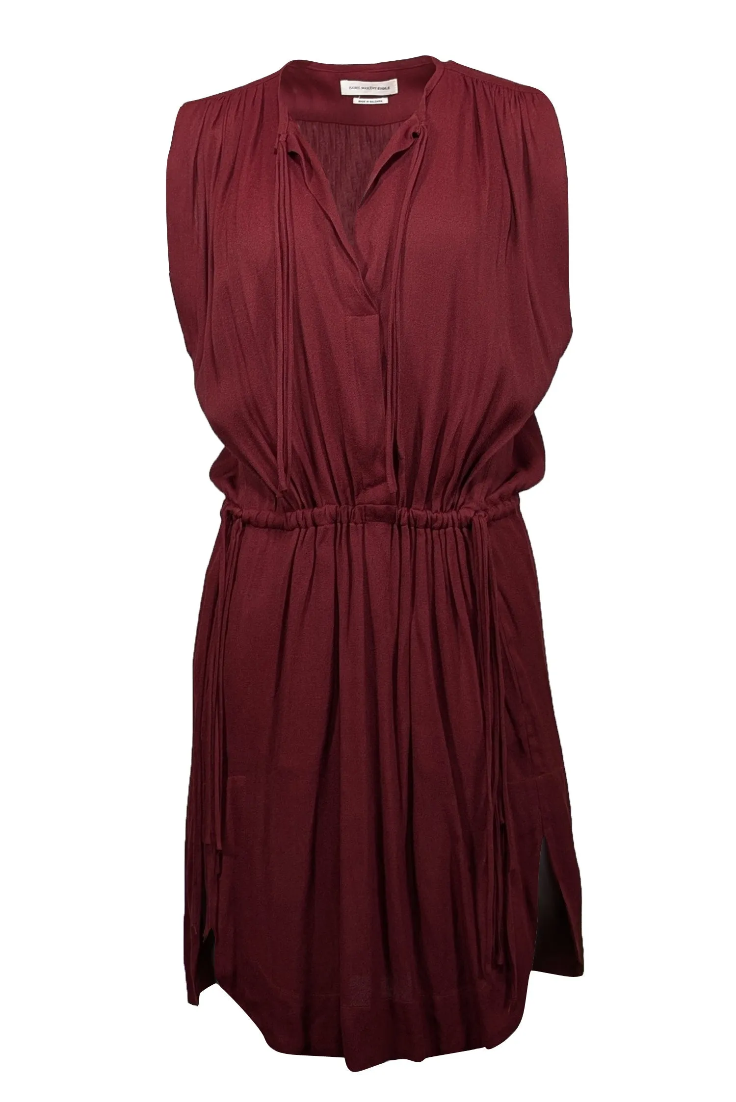 Isabel Marant Etoile - Maroon Sleeveless Dress w/ Tie Details Sz 4