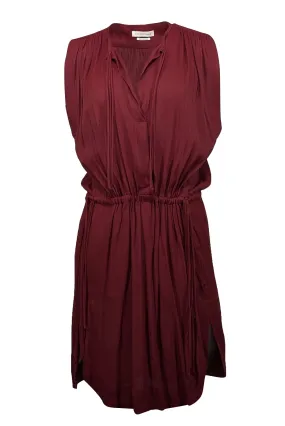 Isabel Marant Etoile - Maroon Sleeveless Dress w/ Tie Details Sz 4