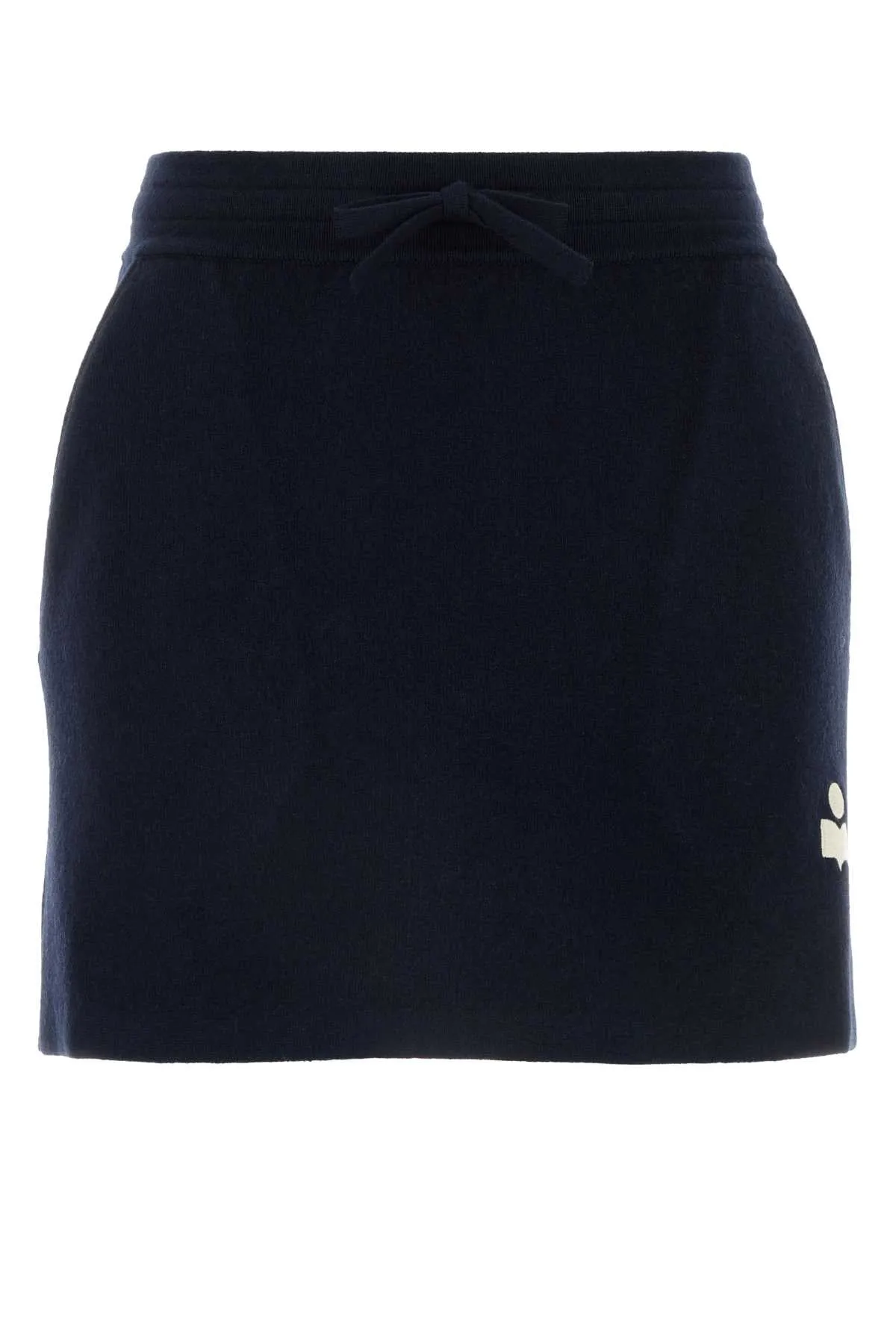 Isabel Marant Etoile Midnight Blue Stretch Cotton Blend Amaline Mini Skirt