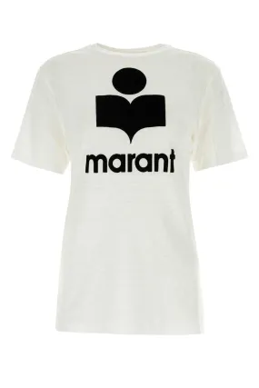 Isabel Marant Etoile White Linen Zewel T Shirt