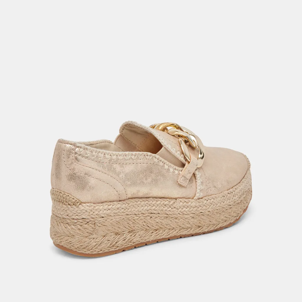 JHENEE ESPADRILLE SNEAKERS LIGHT GOLD NUBUCK– Dolce Vita 6944636665922