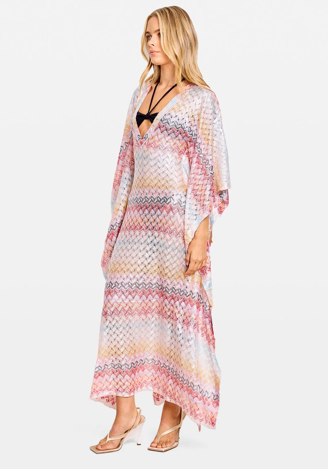 KAFTAN LONG MULTI PINK