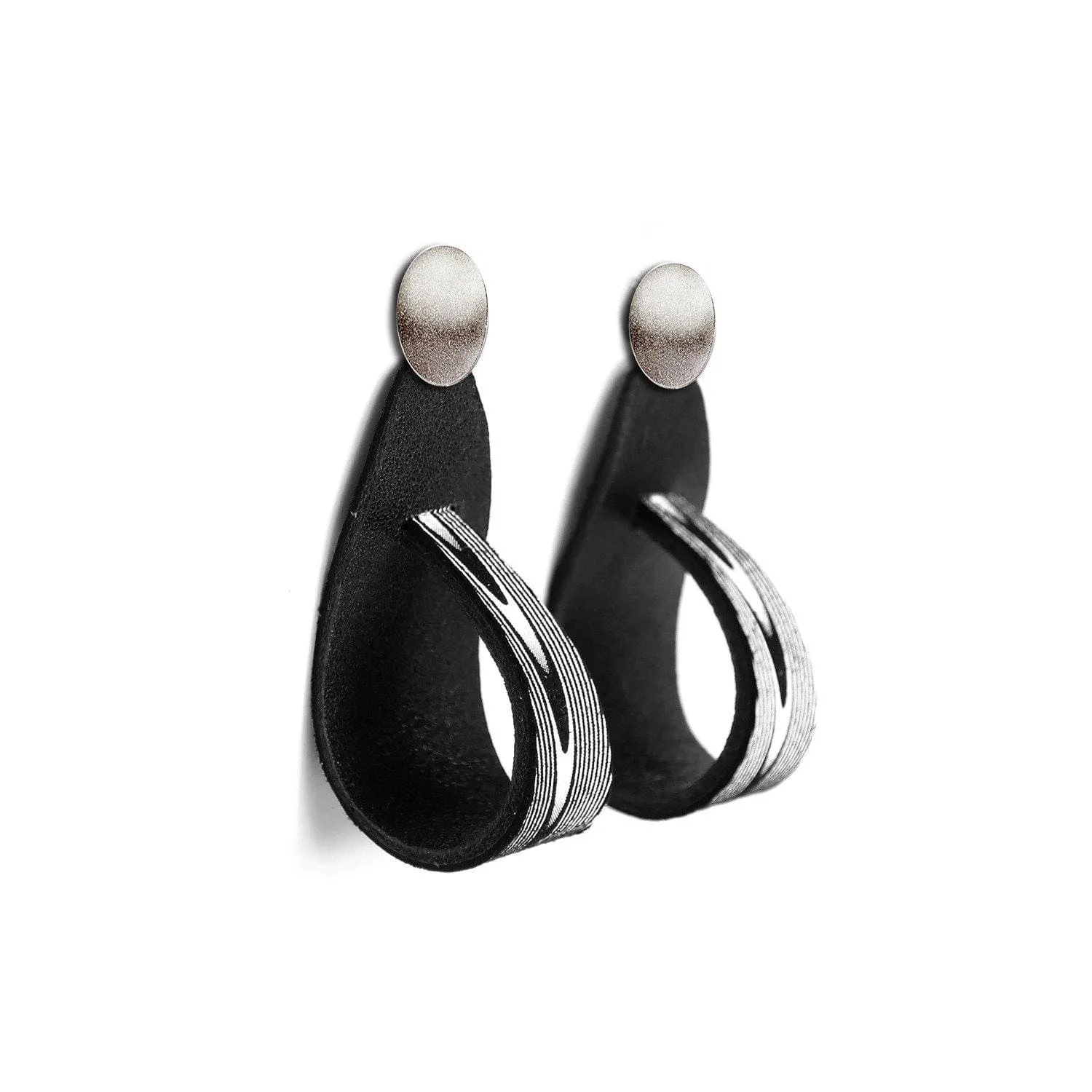 Kate black and white statement earrings