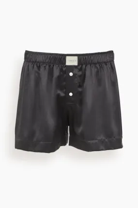 La Boxer Classica Silk Boxer in Black