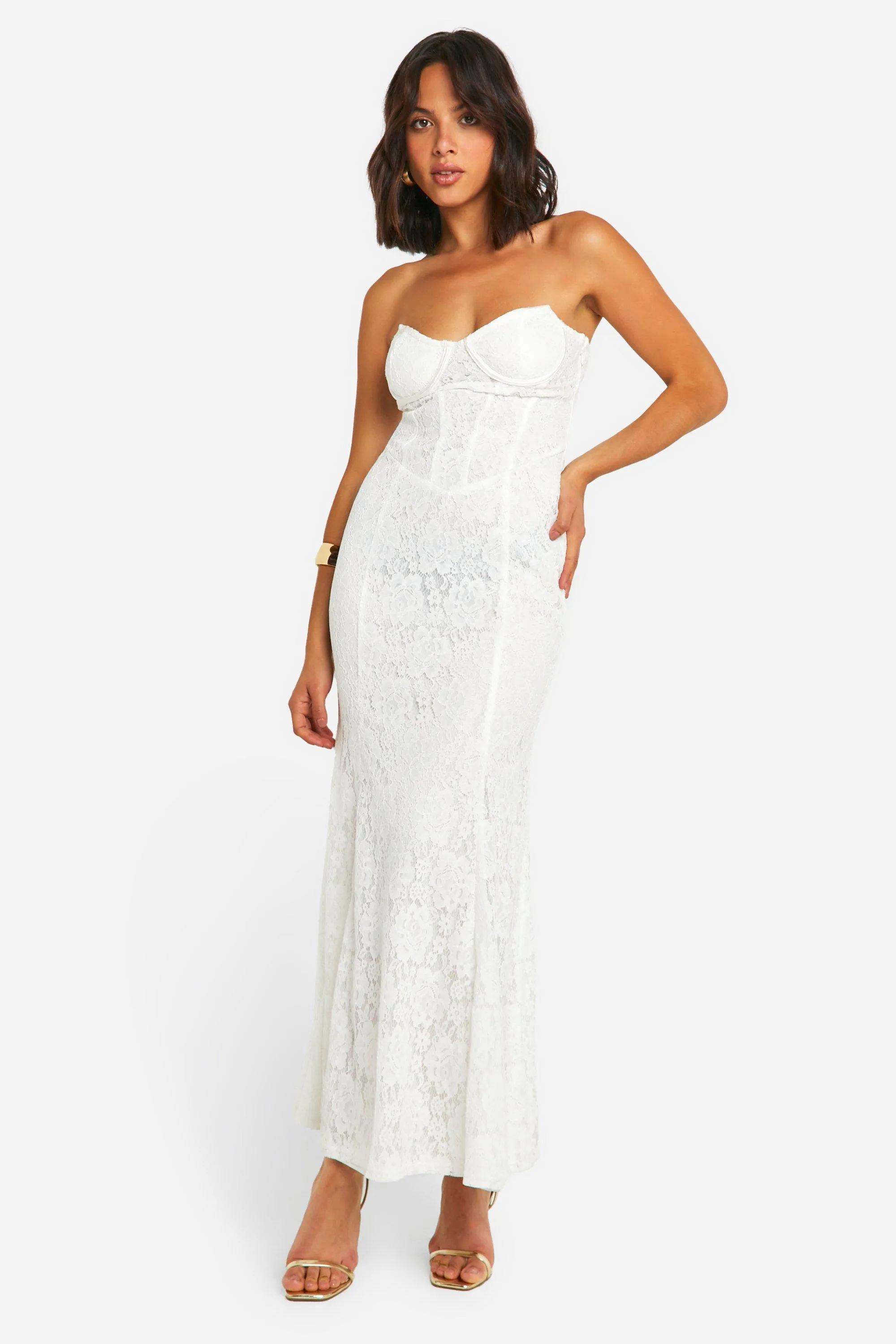 Lace Corset Maxi Dress