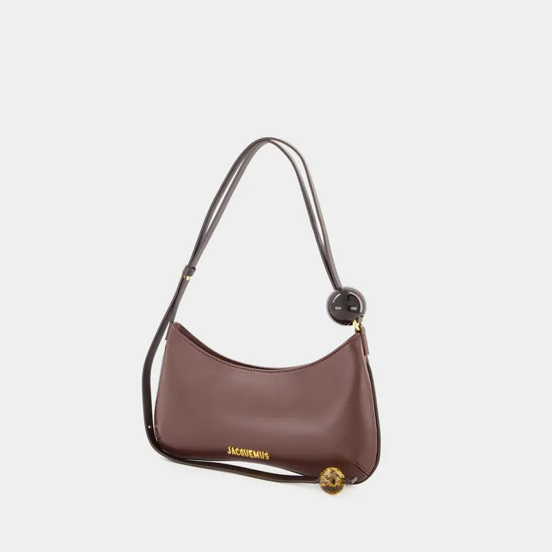 Le Bisou Perle Bag - Jacquemus -  Brown Moyen - Leather