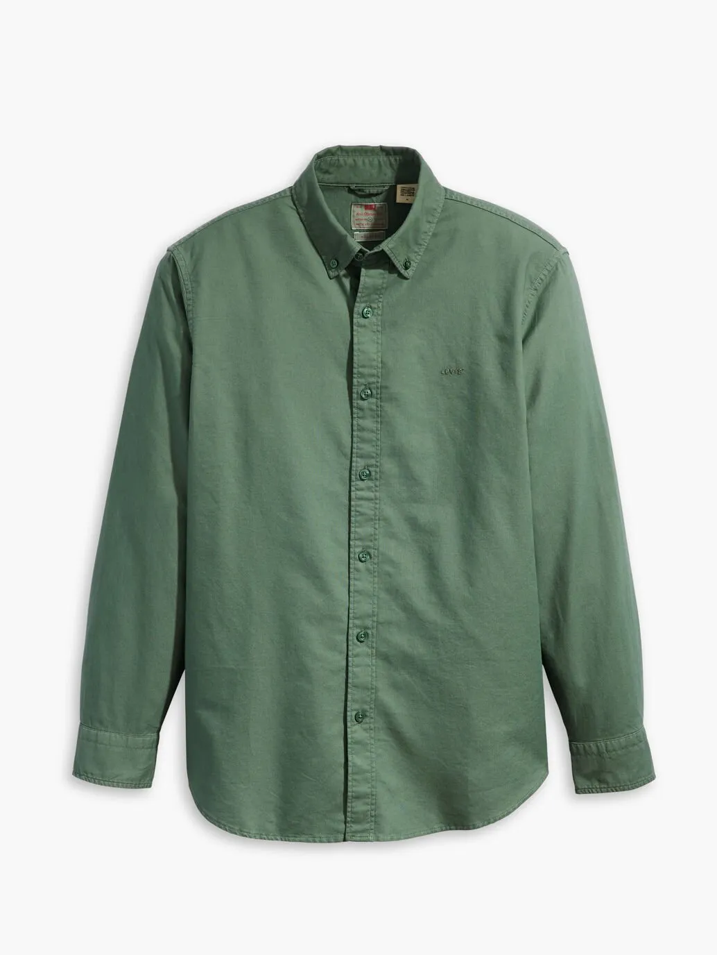 Levis Men's Authentic Button Down Shirt Mill Forest Garment Dye