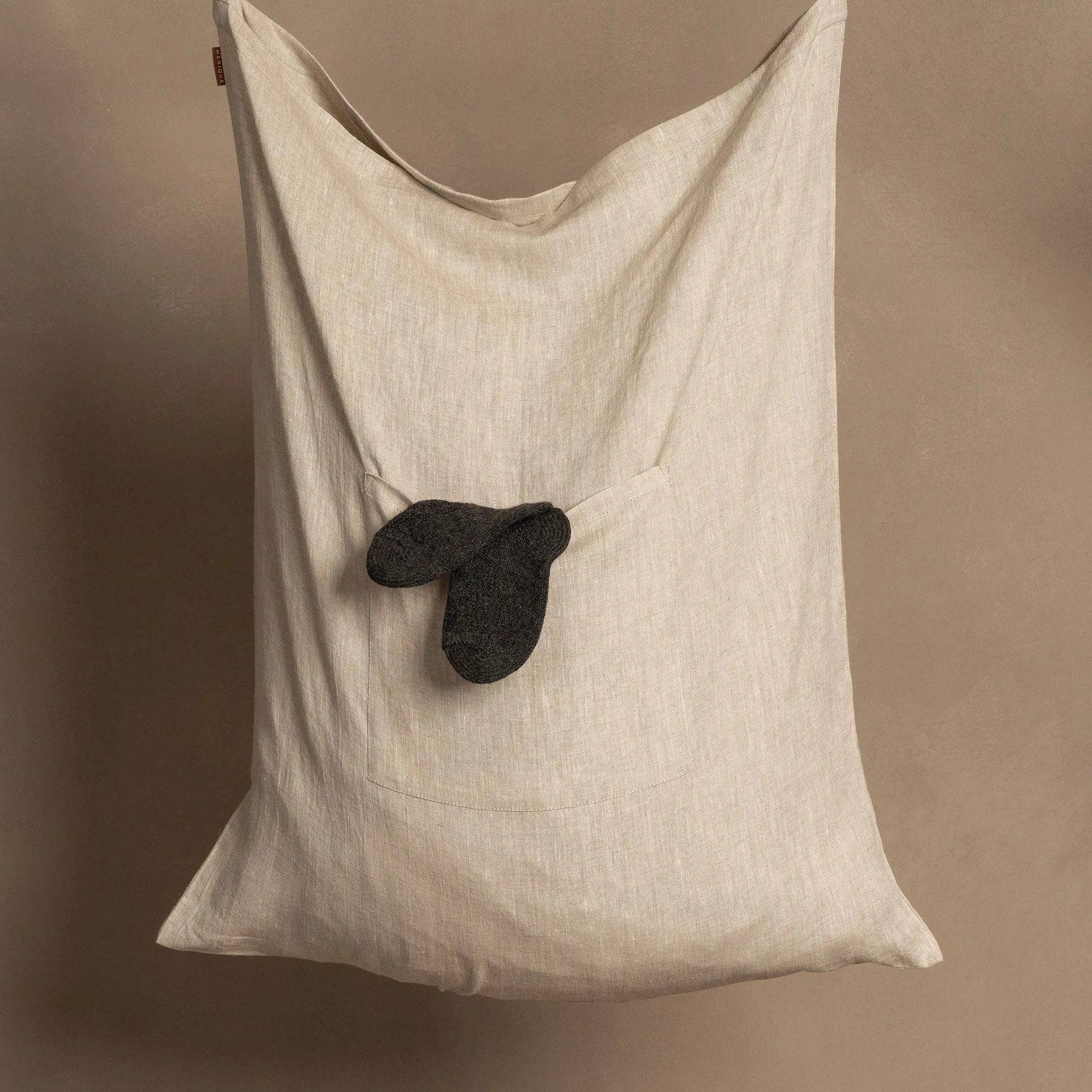 Linen Hanging Laundry Bag