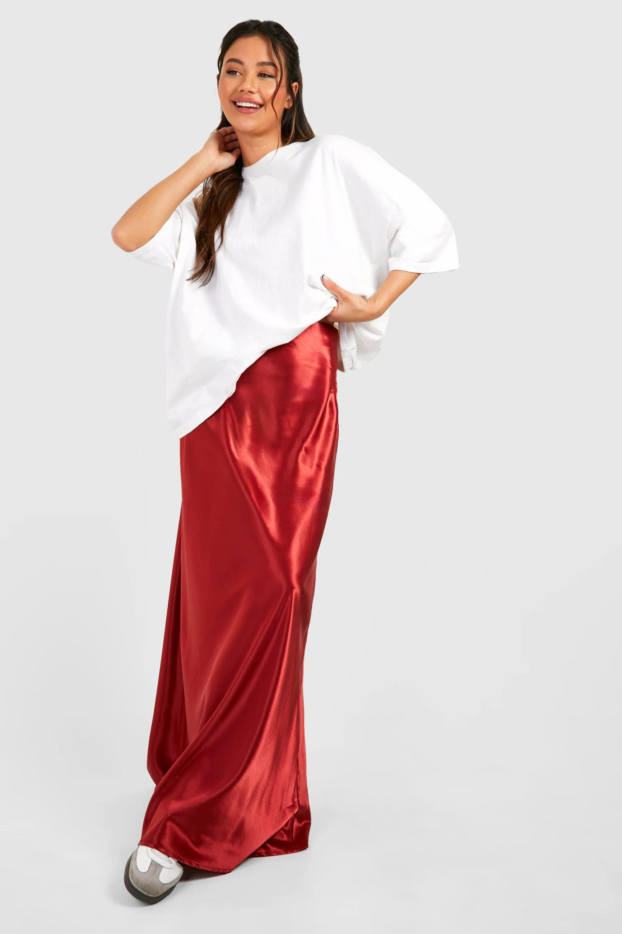 Liquid Satin Maxi Skirt