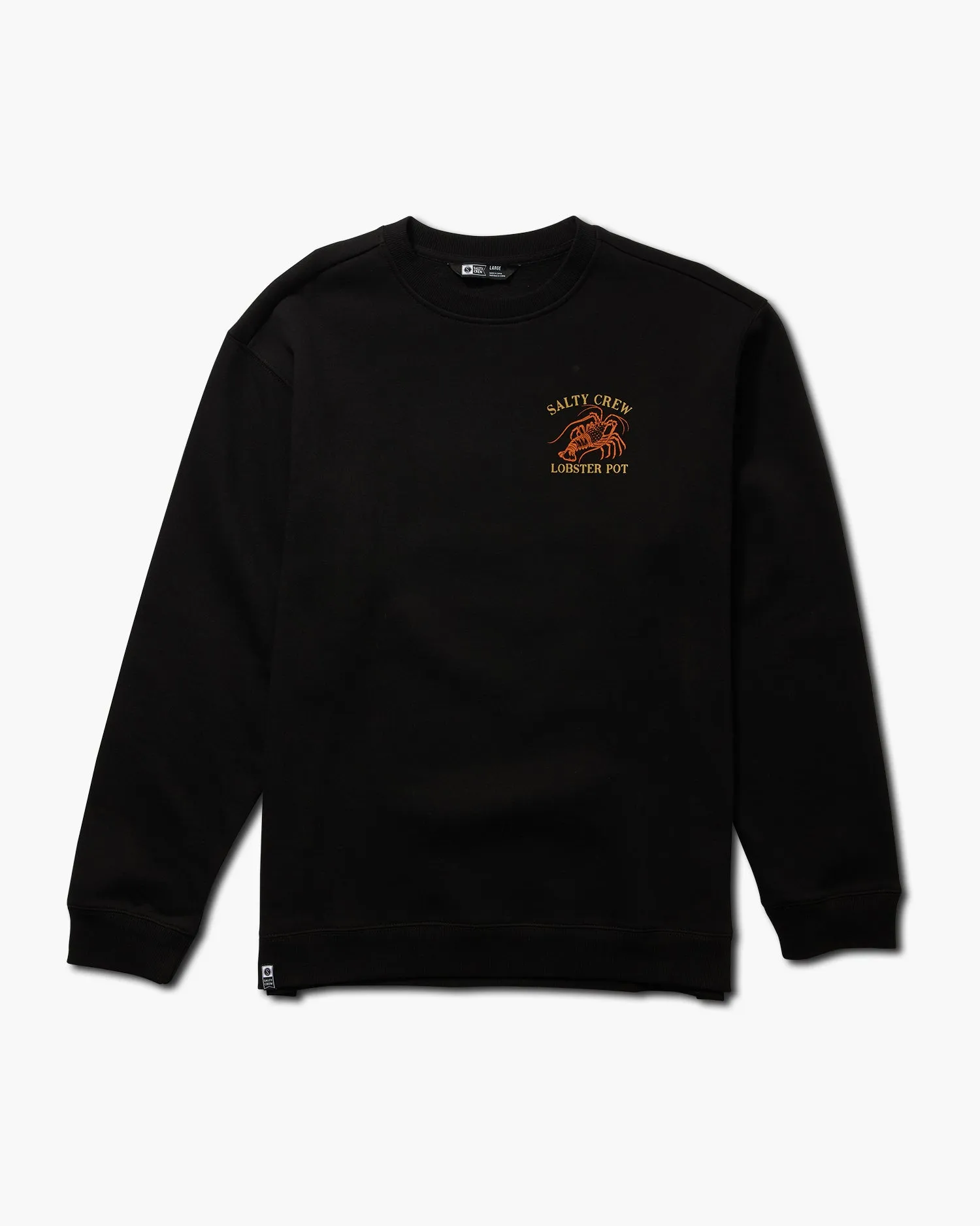 Lobster Pot Black Crew Fleece