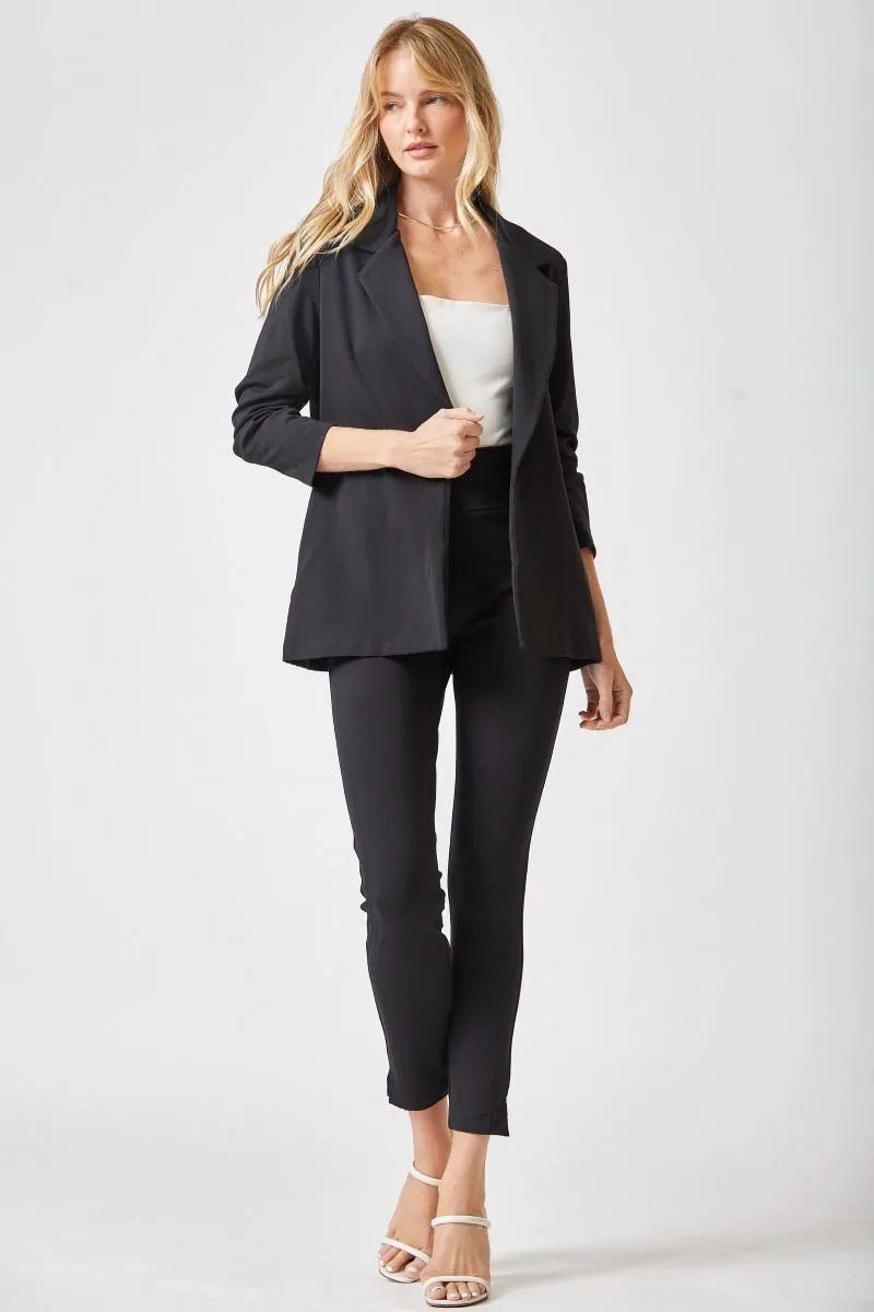 Magic Ruched Sleeve Blazer