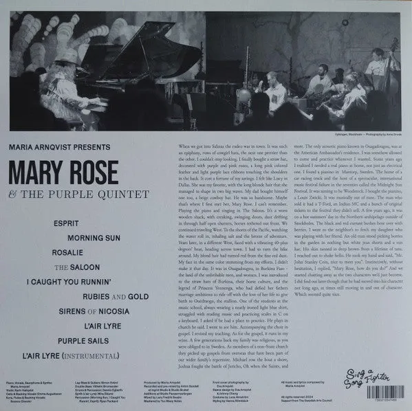 Maria Arnqvist Presents ~ Mary Rose And The Purple Quintet