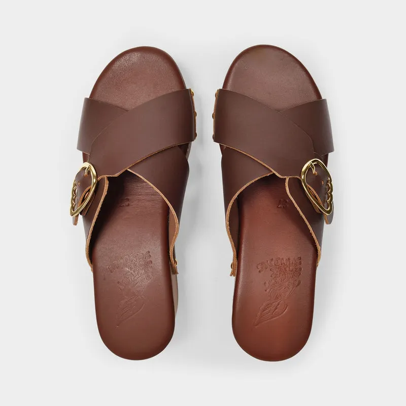 Marilisa Sandals in Brown Leather