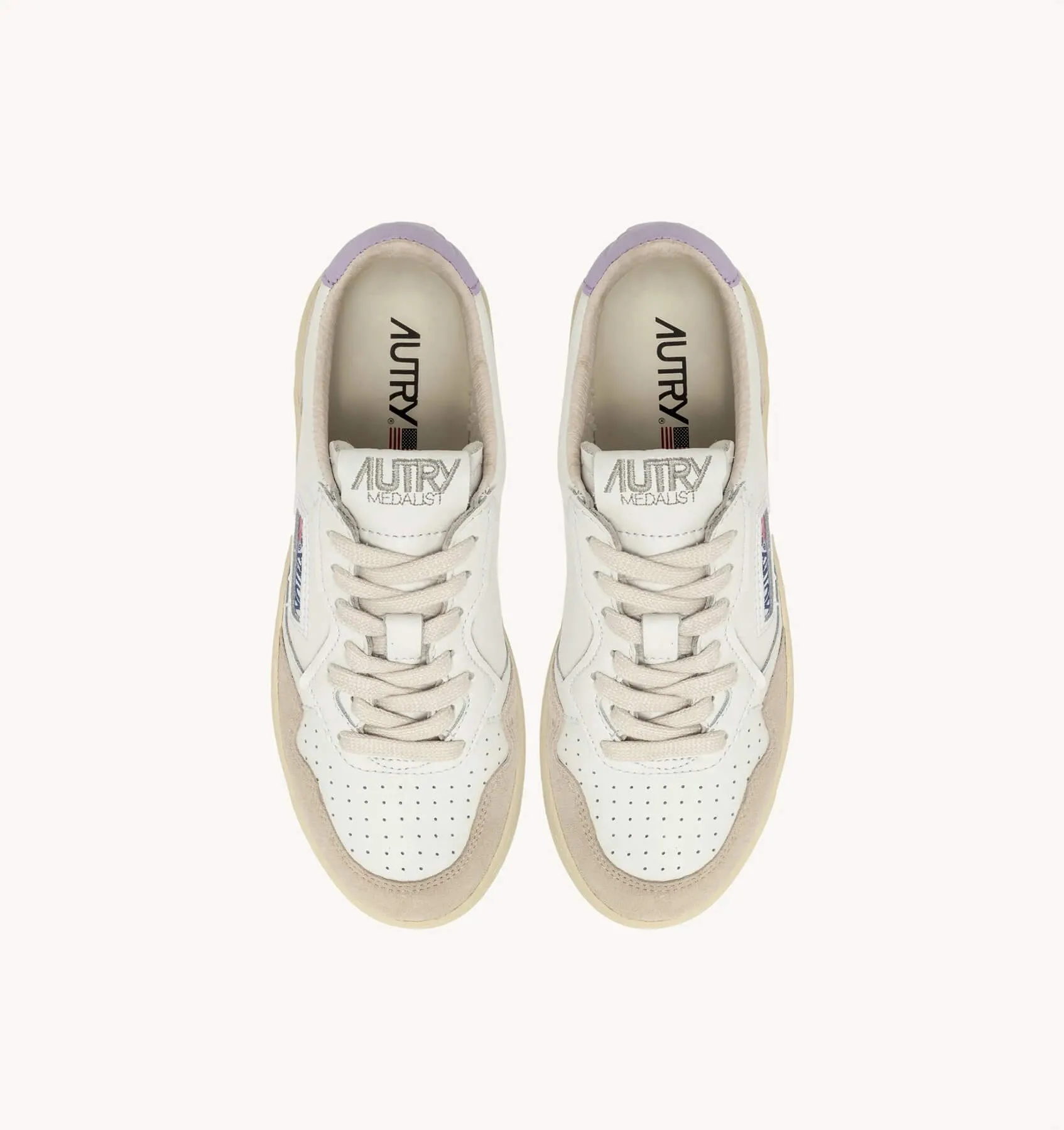 Medalist Low Sneakers in Leather and Suede