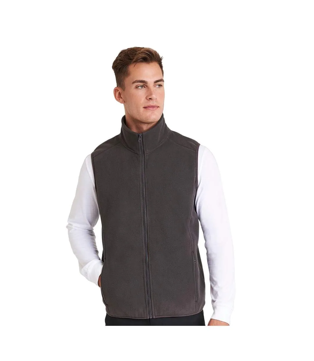 Mens fleece gilet charcoal PRO RTX