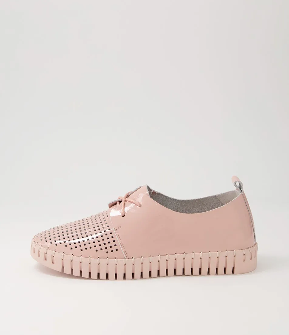 MIDAS Husto Pink Patent Leather Sneakers