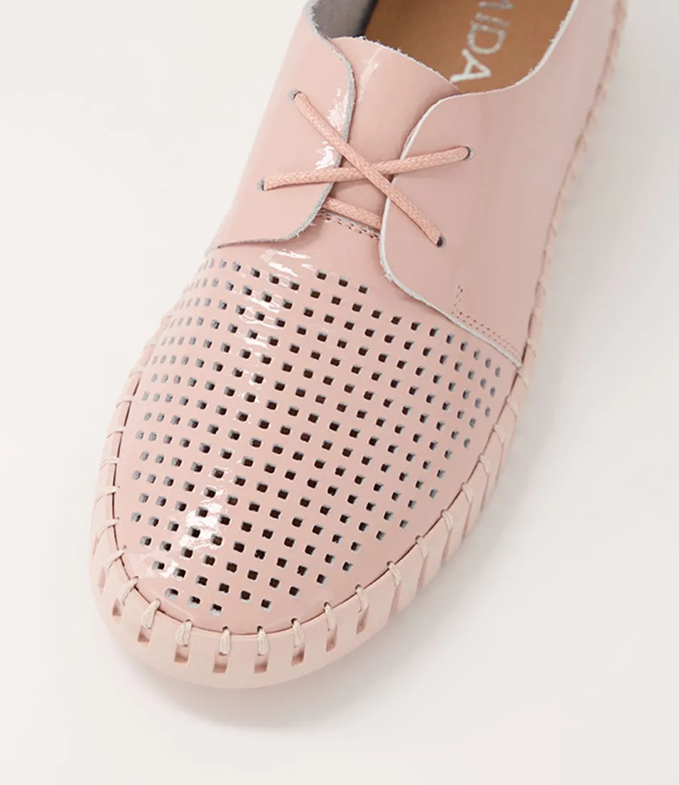 MIDAS Husto Pink Patent Leather Sneakers