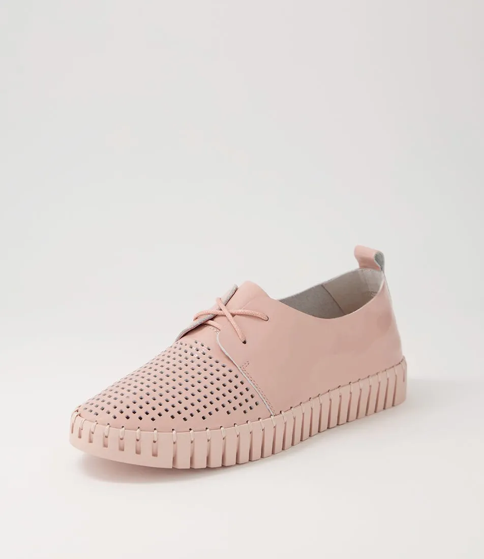 MIDAS Husto Pink Patent Leather Sneakers