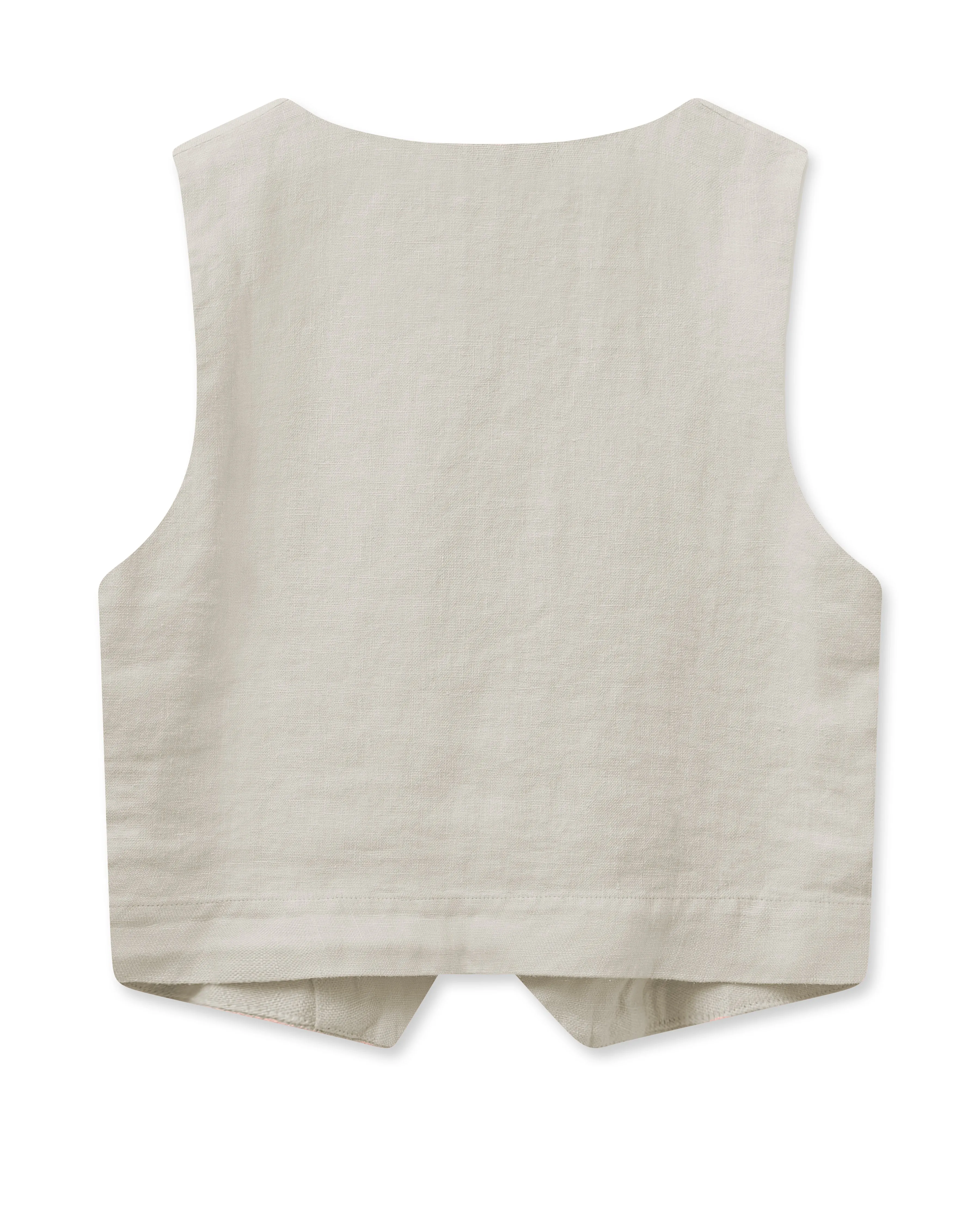 MMMelka Tili Linen Vest Cement